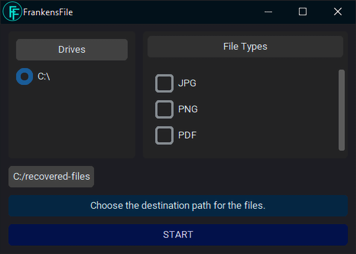 FrankensFile Recovery App